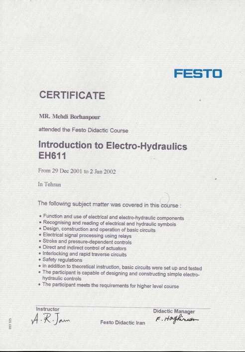Festo-certifictae_Electro-Hydraulic