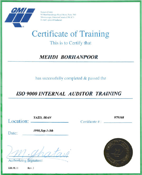 ISO 9000 Internal Auditor