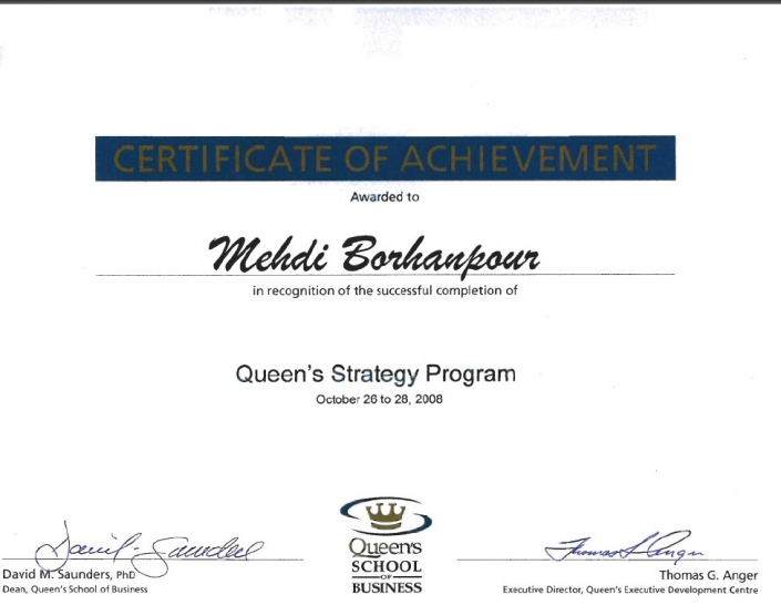 Strategic Management Certificate